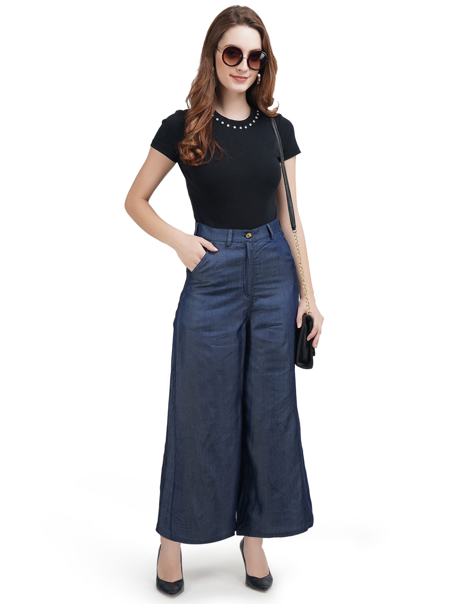 Women Denim Tencil Pant