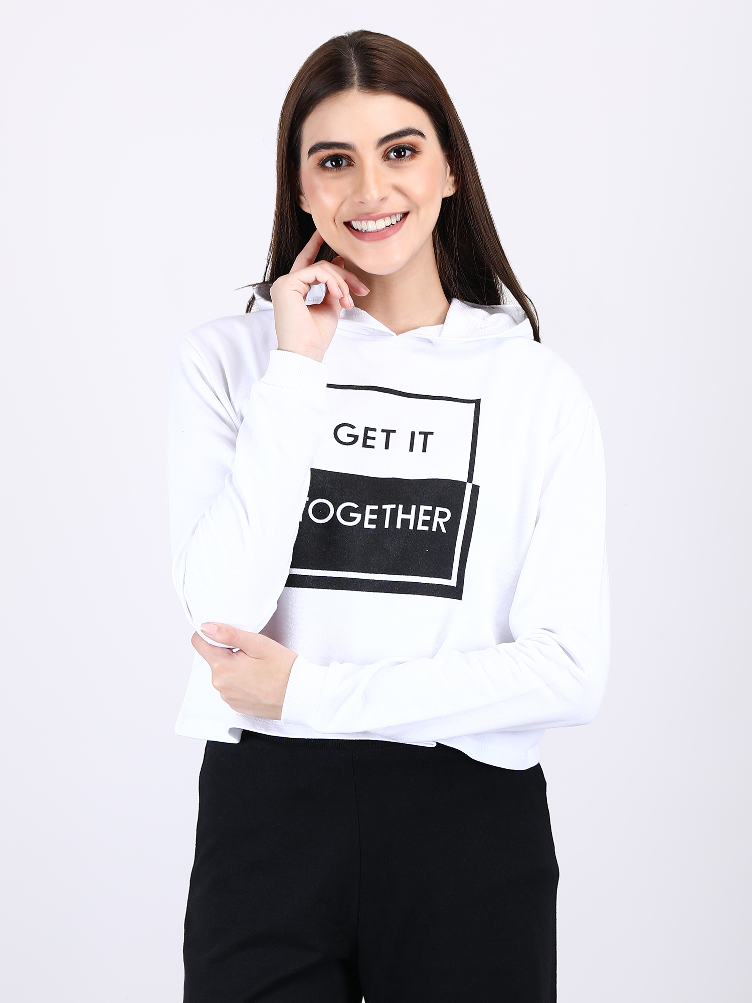 Women  Set Of White Hoodies and paint for Woman