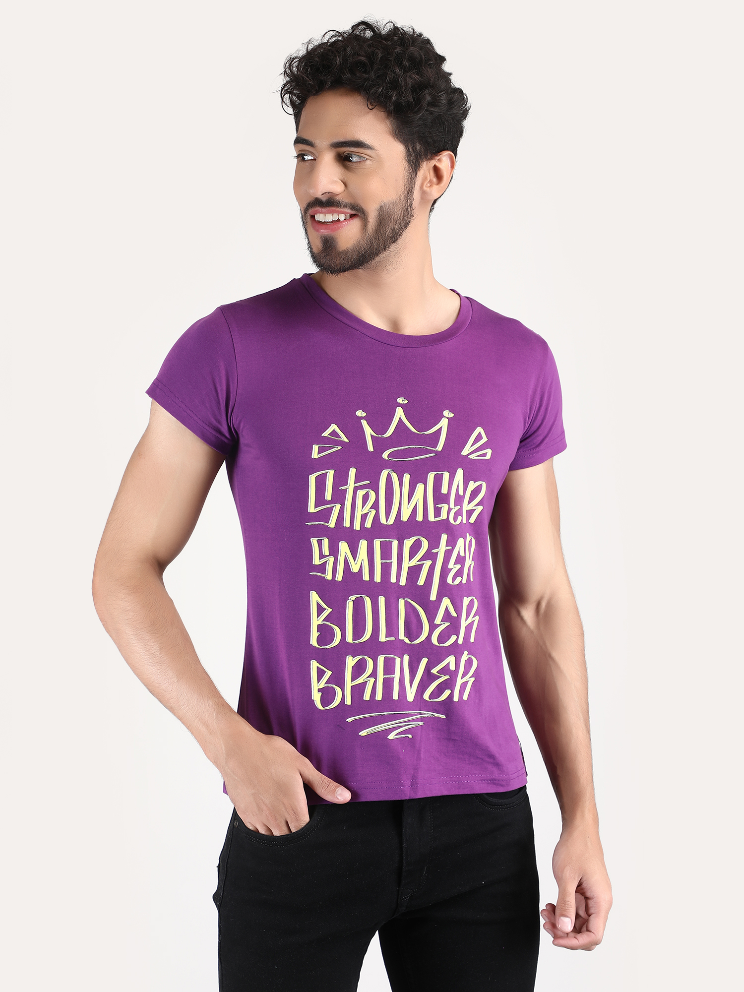 Men Digital Print Crafted from Cotton for a soft and comfortable fit.