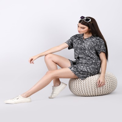 Women Shirt with Short Co-Ords Set