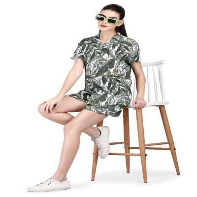 Women Shirt with Short Co-Ords Set
